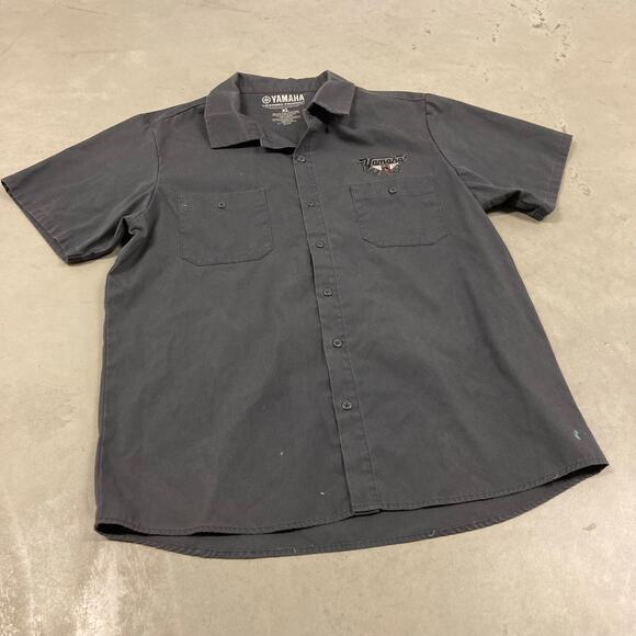 Vintage Y2K Yamaha mechanics button up t-shirt